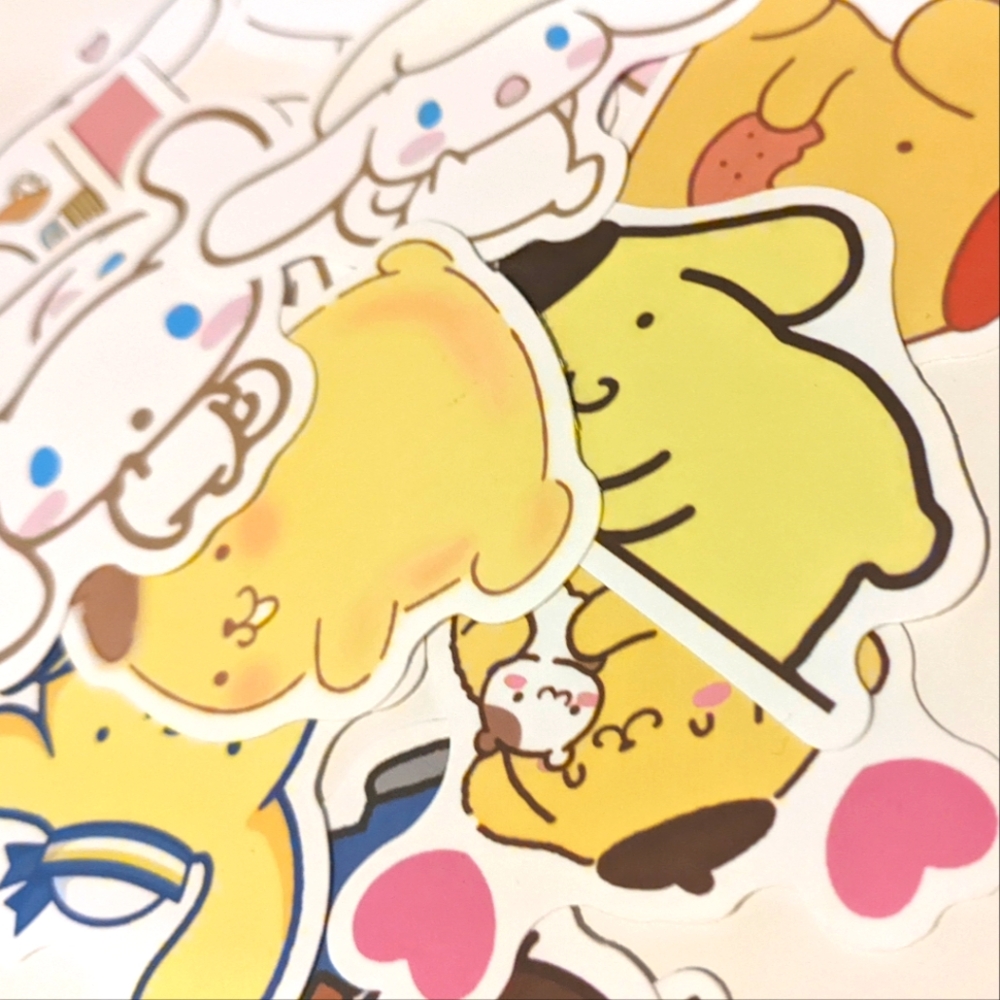 Sanrio Pompompurin Cinnamoroll Stickers 15pc